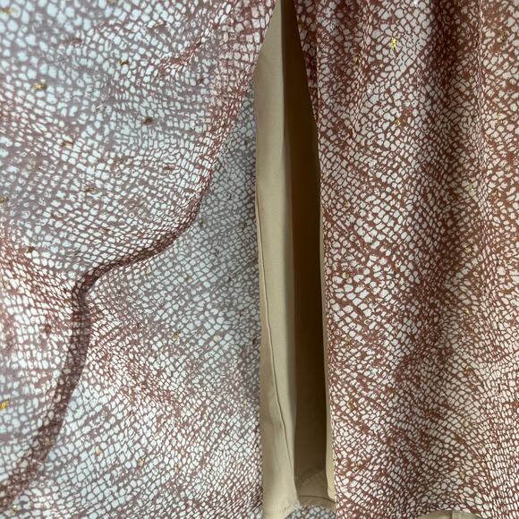 Lovestitch Wrap Dress Women's Size S Rose Gold V-neck Flowy Romantic Preppy NWT - Picture 12 of 12